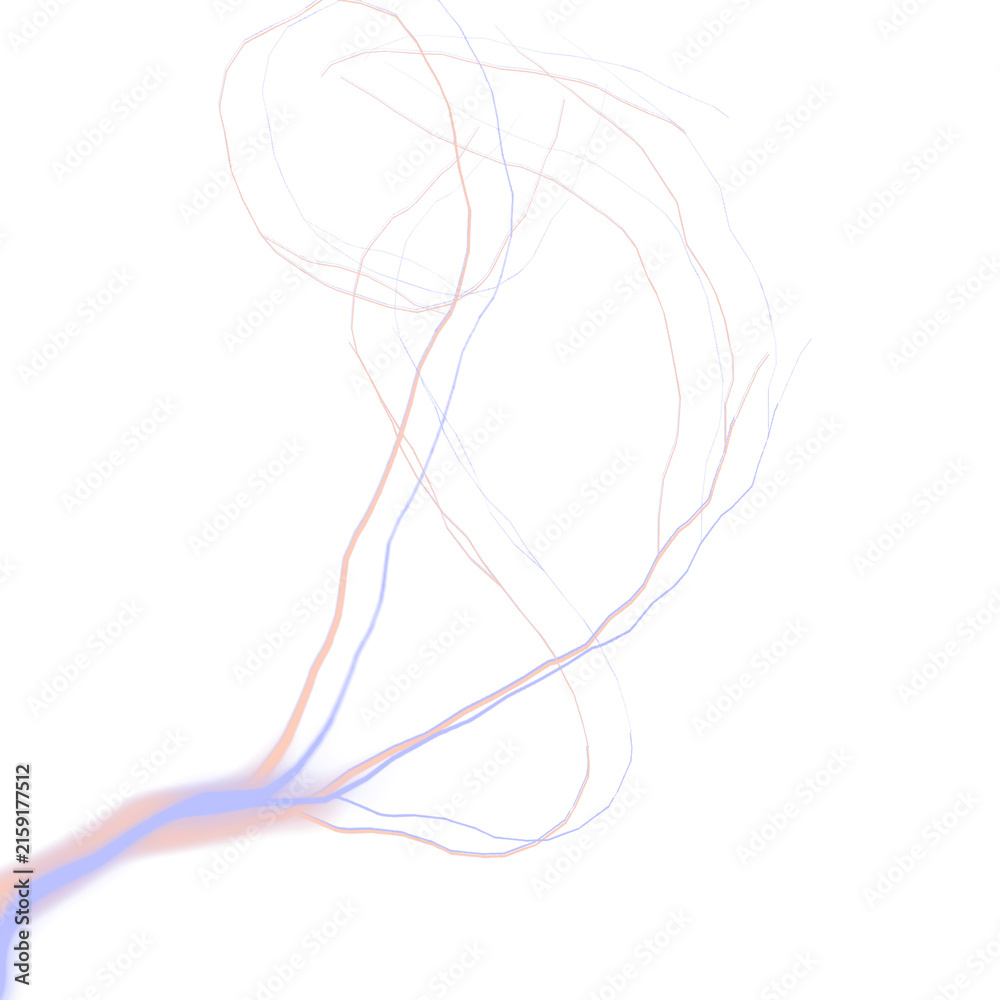 Obraz premium Abstract glowing light lines energy trail curve motion png background