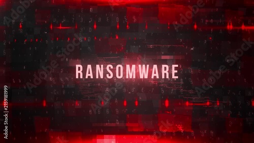 Ransomware Attack Locked Behind Red Digital Static, Encrypted File Icons And Corrupted Data Streams For Cybersecurity News And Warning Screen Intros