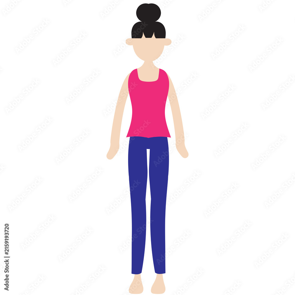 Fototapeta premium International Yoga Day - Mountain Pose 