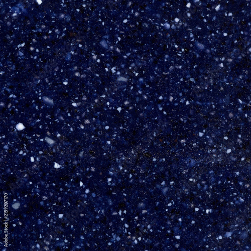 Dark blue artificial stone texture with white speckles