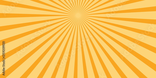 Fotografie Orange stripes burst lines background