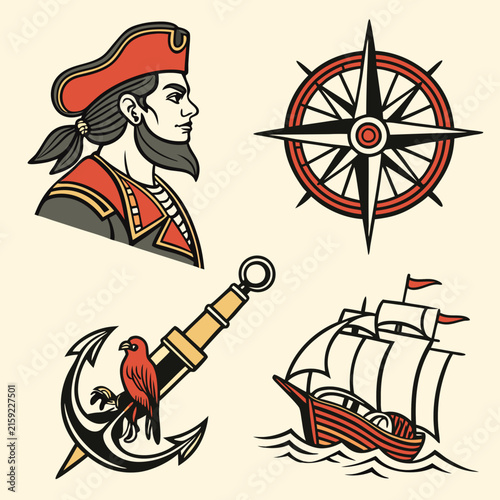 Картината върху платно Pirates