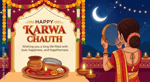 Happy Karwa Chauth Festival.