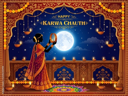 Happy Karwa Chauth Festival.