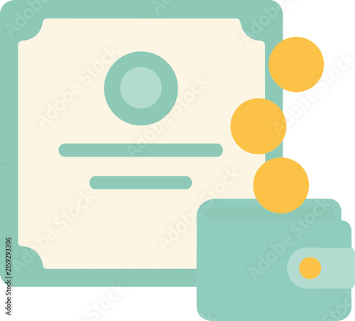 Stock dividend icon for financial investment and passive income management