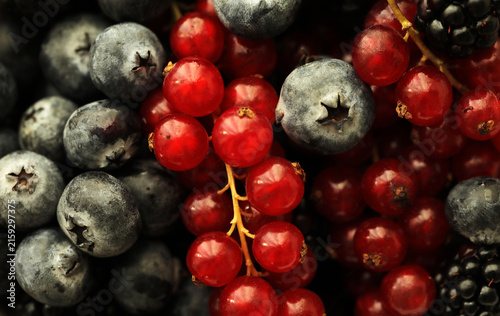 blueberries and raspberries. Fruits. Food. Diet. Vitamin. Berry