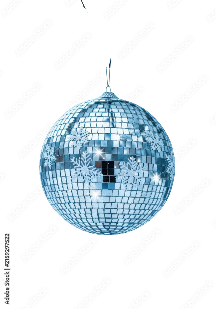 Fototapeta premium Disco ball shiny reflective sphere decoration.