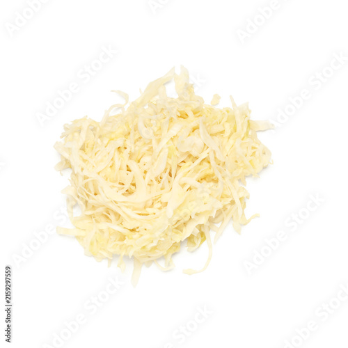 Heap of tasty sauerkraut on...