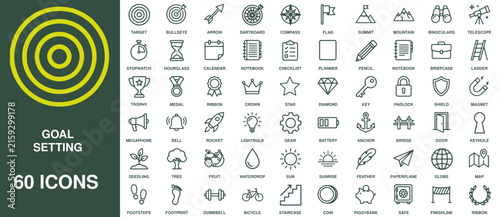Abstract Numbers Vector Icon Set with Alphabet, Symbols, Target, Arrows and Business Elements for Web Design, Typography, Internet and Modern Graphic Illustration