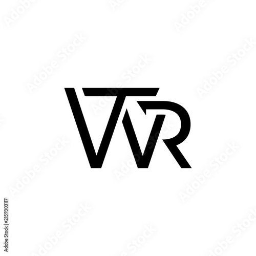 Letter WTR minimalist logo design