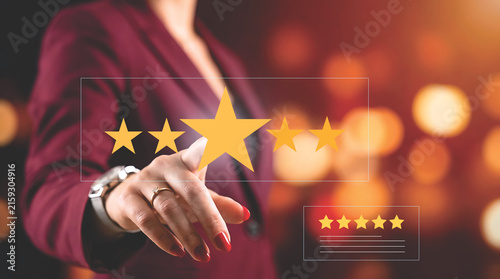 фотографія The scene highlights the importance of customer reviews in building trust, driving satisfaction, and strengthening brand reputation in digital shopping experiences