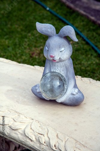 Rabbit Garden Statue at a garden in Sydney, New South Wales, Australia.