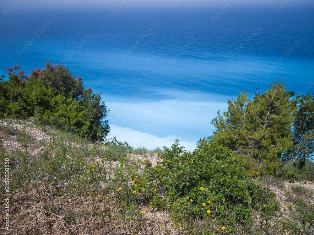Fototapeta premium Lefkada Coastline near Egremni Beach, Greece