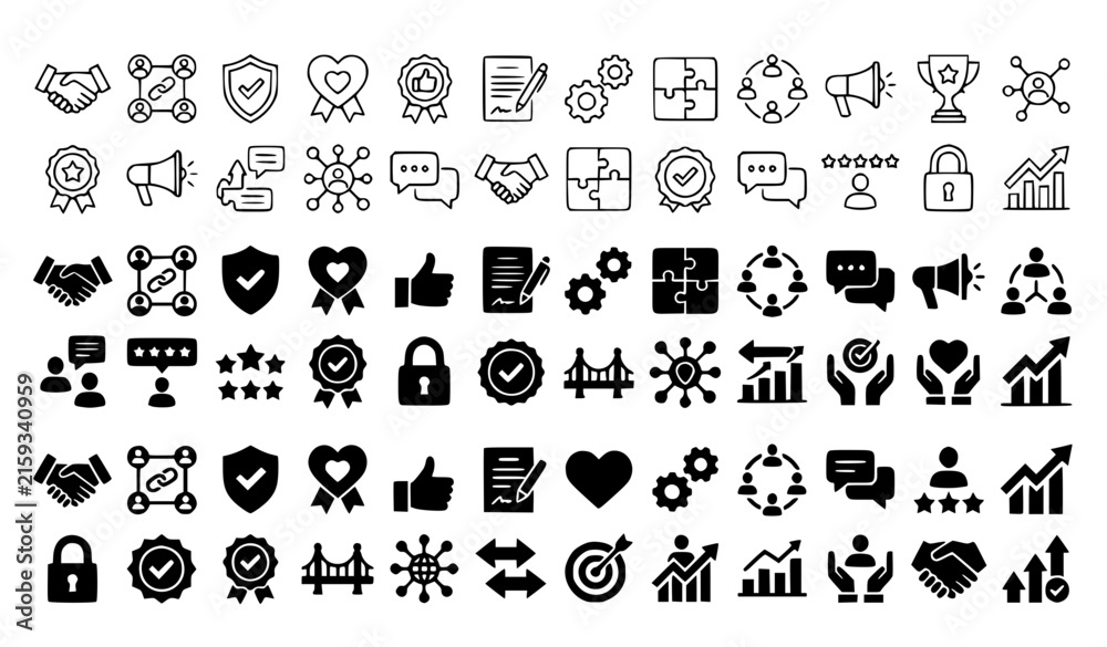 Obraz premium Modern Rod of Asclepius snake staff medical outline symbol vector set