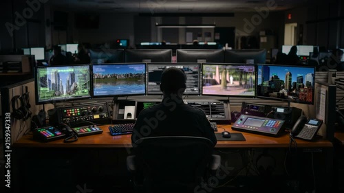 Surveillance center control room