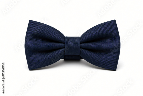 Clean photorealistic studio image of bow tie, fully isolated on a pure white background with crisp edges and a subtle natural shadow.