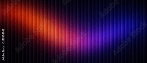Abstract neon background with vertical lines, glowing red and blue light on dark ribbed texture. Modern futuristic backdrop with vibrant gradient stripes. Sleek digital tech wallpaper design.