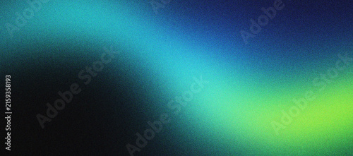 Grainy gradient background with cyan and lime green light waves. Abstract noise texture on dark blue backdrop. Retro lo-fi aesthetic for digital wallpaper, web design, and creative marketing.