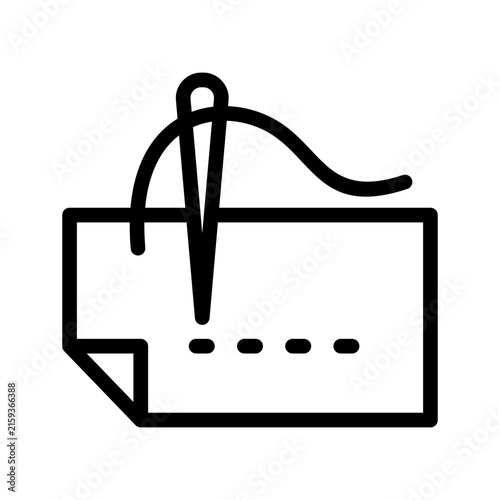 Bild auf Leinwand Backstitch Icon Vector Symbol Design Illustration