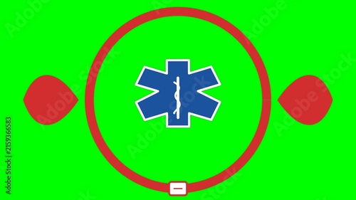 Medical alert bracelet icon illustrating emergency identification process for patient safety and care