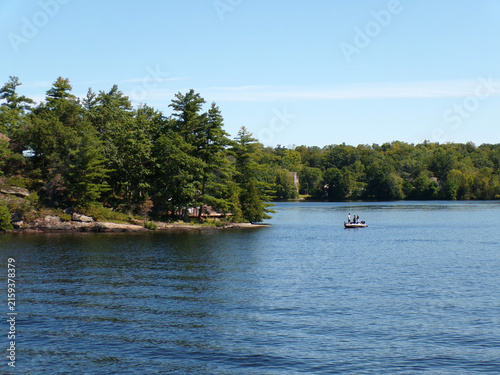 Summer landscape of lake Muskoka