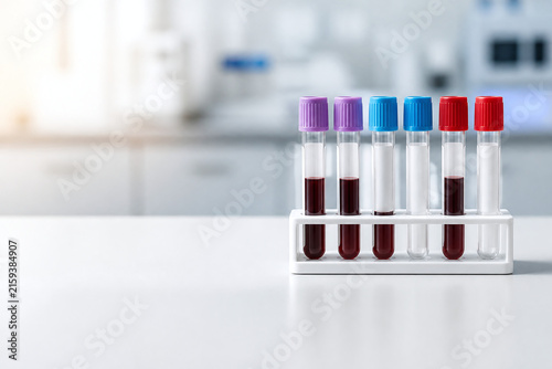 Test Tubes in Horizontal Setting with Product