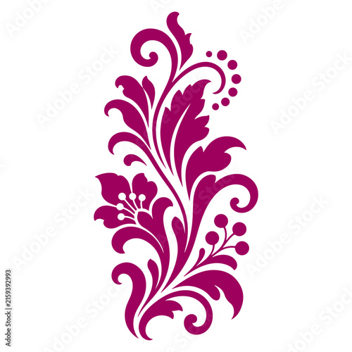 Ornate Floral Swirl Element