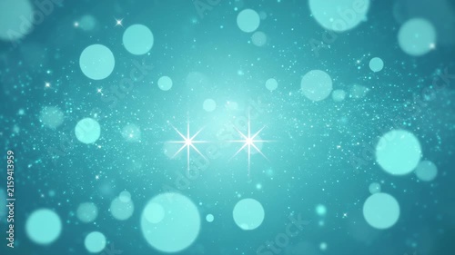 Sparkle graphic background with teal glow, soft bokeh light, glowing circle pattern, and star light for abstract festive elegant design with SEO friendly searchable keywords