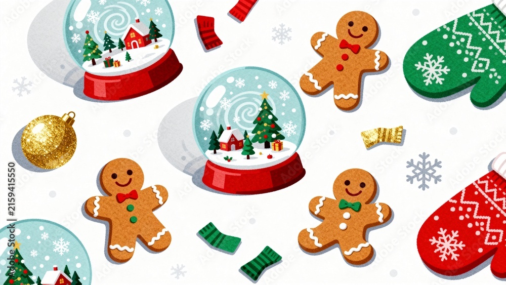 Naklejka premium christmas icons set