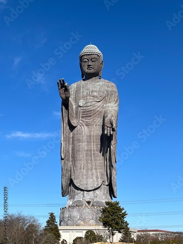 Canvas Print Ushiku Daibutsu Giant Bronze Buddha Statue, Ibaraki, Japan