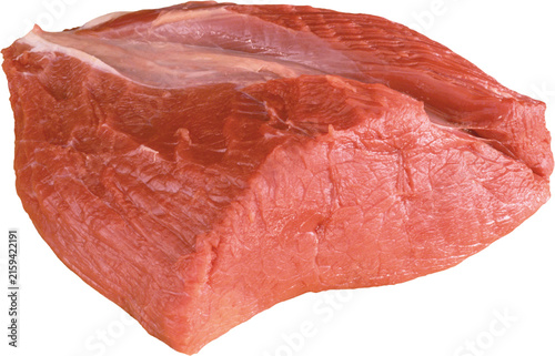 Two fresh raw salmon fillets on white background premium quality fish cuts