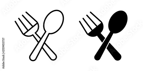 Utensils icon flat illustrations collection. EPS10