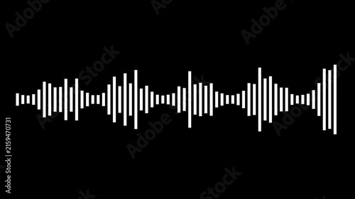 White bar chart with multiple columns on black background with transparent background digital data visualization