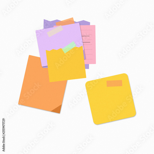 Fotografía Colorful sticky notes for planning and reminders