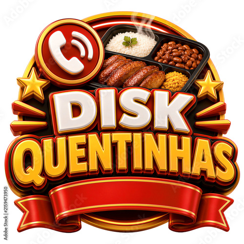 Meal Delivery 3D Promotional Badge