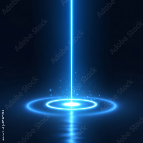 Abyssal Beam: Electric Blue Nexus