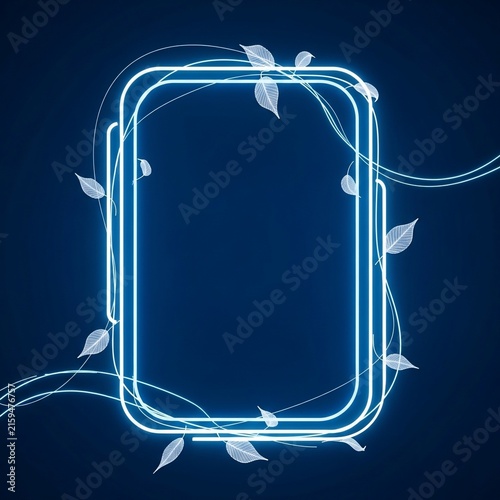 Ethereal Glow: Neon Bloom Frame