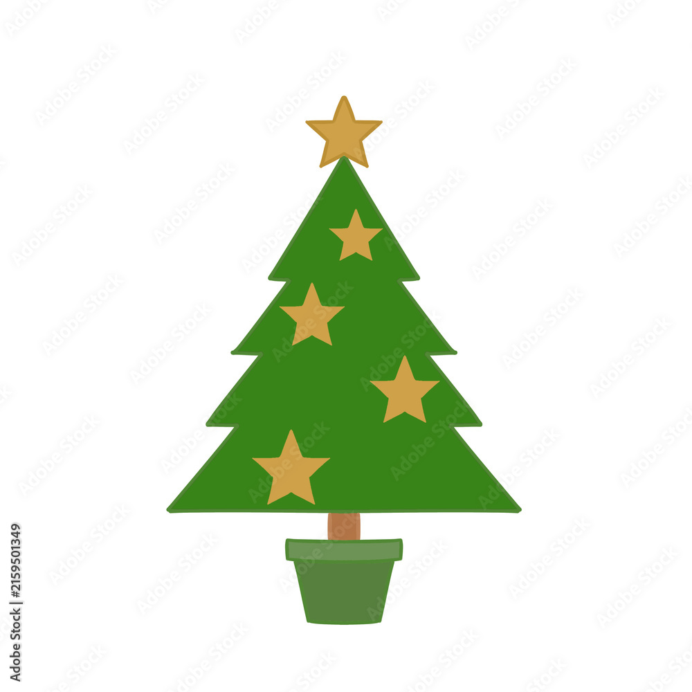 Fototapeta premium green christmas tree