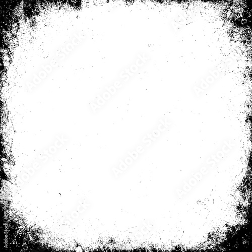 Grunge overlay texture. Dirty grainy stamp on transparent background.