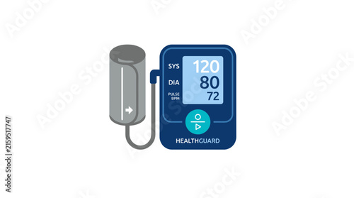 Foto Digital Blood Pressure Monitor Isolated Transparent Background Health Medical