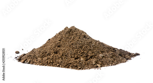 pile of soil with transparent background