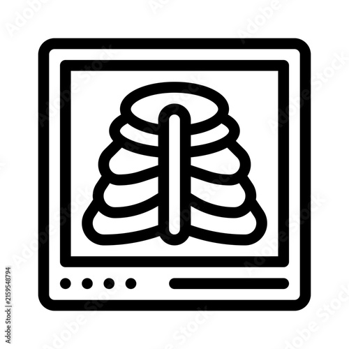 Radiology line icon