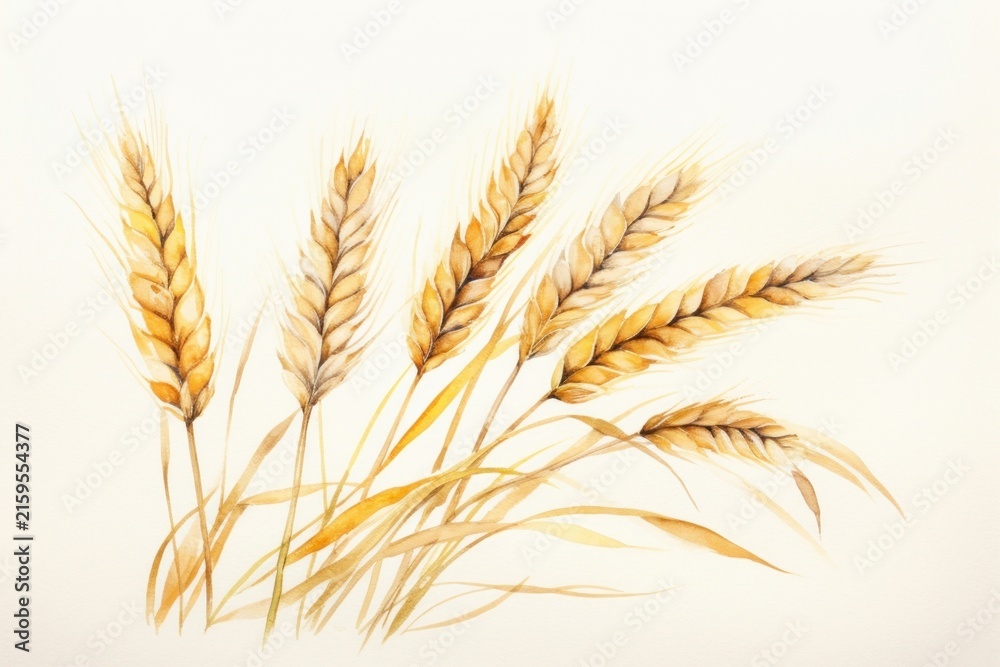 Naklejka premium Wheat plant food agriculture.