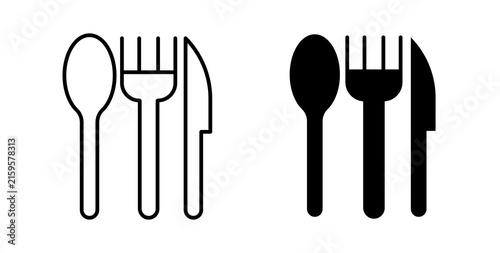 Utensils icon for creative designs