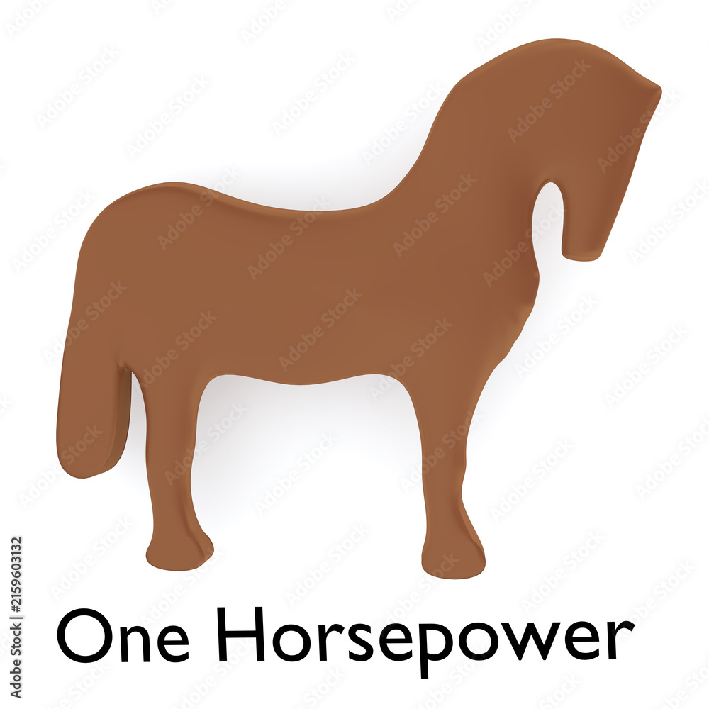 Fototapeta premium One Horsepower concept