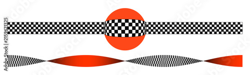 Foto Conceptual illustration of spacetime fabric distortion, gravitational lensing ef