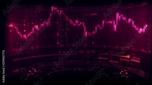 Futuristic global financial data visualization, world map and digital globe with candlestick chart, stock trading analytics, forex market dashboard, fintech infographic, big data interface