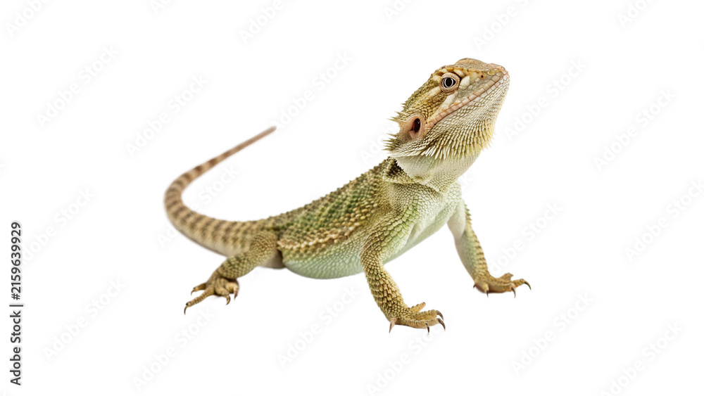 Fototapeta premium Small leopard gecko lizard crawling wildlife exotic pet reptile animal fauna