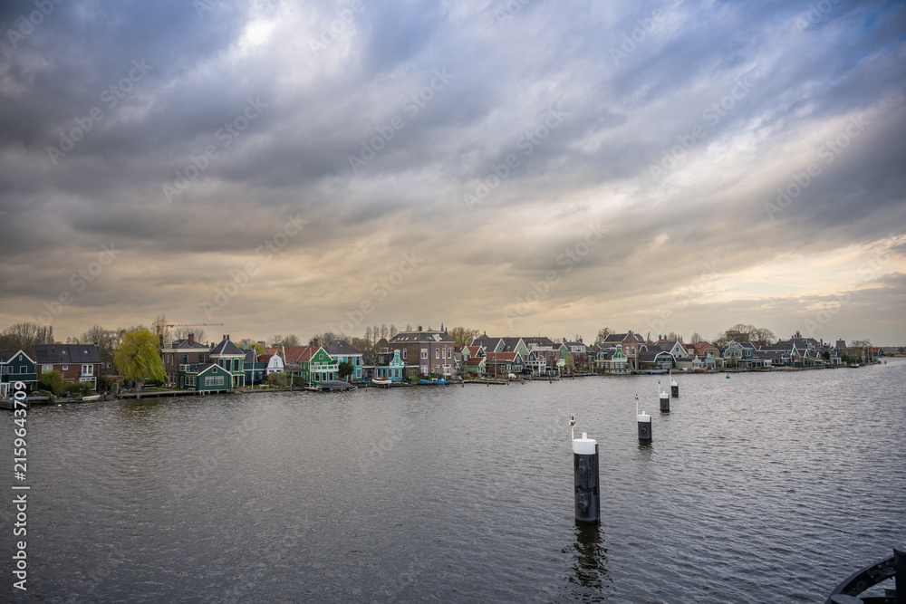 Obraz premium Zaandam is a town in the province of North Holland in the Netherlands. It is the main town in the municipality of Zaanstad..