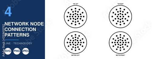 Network Node Connection Patterns Illustration, Digital Technology Concept Featuring Pattern, Visualization